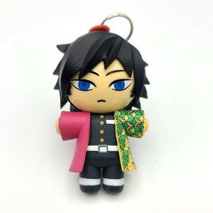 Demon Slayer Giyu Tamioka Figurine Keychain Figure Hangers Bling Bag Clip